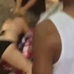 Racist Couple=**BRUTAL KNOCKOUT!** Black Man Beats Down A White Man In Front Of His Bikini Wearing Girl Friend For Waving The Confederate Flag.