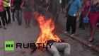 Mexico: This man set himself on fire to protest uncle's incarceration *GRAPHIC*