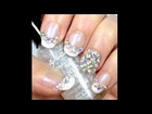 Fine French Crystal Nails ft Born Pretty, Nail Pattern Boldness & ScraPerfect