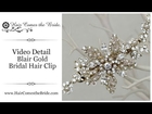Gold Rhinestone Bridal Hair Clip by Hair Comes the Bride - Blair