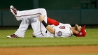 Harper leaves game early with apparent leg injury