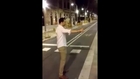 Man Kicks Woman Off Her Feet In Spain