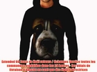 Wellcoda | Hommes Saint Bernard Big Dog visage Hoodie nouveau Top Unique Design graphique S-5XL
