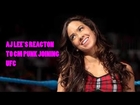 AJ Lee's Reaction to Husband CM Punk joining UFC.