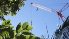 Man Dangles from Crane - Big Night Out Apparently