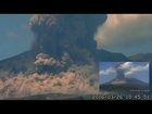 3/28/2016 -- Large eruption in South Japan at Sakurajima Volcano -- HD