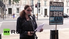 UK: Woman burns her Israeli passport, celebrates