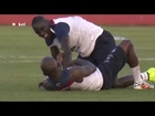 Let's share some love - french soccer players cuddling on the field