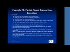 Video clip -- Example: Closed Transaction Exception Fails (Constructive Sales)