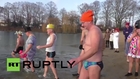 Germany: Fancy-dressed Berliners plunge into the new year