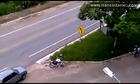 Woman hit and killed by motorcycle while picking up something on the ground