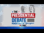 The Presidential Debate - LIVE Monday, September 26, 2016 9PM EST