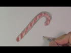 Realistic Candy Cane (Speed Drawing)