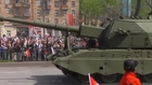 Koalitsiya Self-Propelled 152-mm Howitzers on Moscow's streets