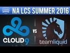 C9 vs TL, Game 2 - NA LCS 2016 Summer W5D1 - Cloud9 vs Team Liquid