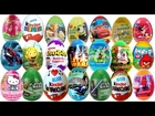 70 Surprise Eggs Kinder Surprise Disney Pixar Cars 2 MICKEY MOUSE MINNIE MOUSE Spider-Man MARVEL