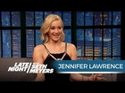 Jennifer Lawrence Just Shot a Sex Scene with Chris Pratt - Late Night with Seth Meyers
