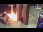 LiveLeak - Crazy Man Set Fire To Gas Station To Kill Spider