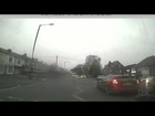 Bus cam captures collision between car and girl