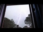 CLOSE LIGHTNING NYC 6-25-2012 Powerful Thunderstorms Severe Weather