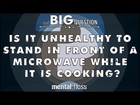 Is it Unhealthy to Stand in Front of a Microwave While it is Cooking? - Big Questions (Ep. 7)