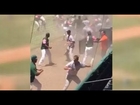 WATCH: 'Camp Day' ends in dusty brawl at Marlins-Reds minor league game