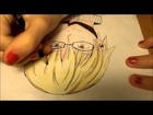 Drawing Akito Takagi with Watercolor Pencils