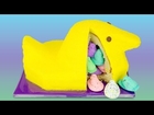 Giant Peeps Cake with Surprise Inside from Cookies Cupcakes and Cardio