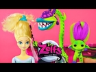 CRAZY Frozen Elsa Hair Makeover by The Zelfs Venus Flytrap Spin Salon Disney Barbie Dolls DCTC