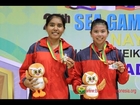 Victory Ceremony's Badminton Gold Medal - Greysia Poli/Nitya Krishinda Maheswari - 2014 Asian Games