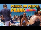 Peeing on People Prank GONE WRONG - Pissing on People at the Beach Prank - Pee Prank in Public