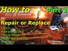 Part 2 - Ford 641 tractor repair. Hydraulic pump and gears. Then that leads to a new clutch.