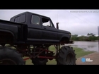 Monster truck pulls off 'redneck rescue' in floodwaters