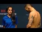 UFC Weigh-In Woman Caught Staring