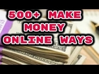 ►500+ Make Money Online Ways।। will Help You Get More Million Bucks Business Idea!!►