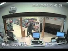 Suspected drug store robber gets beat down