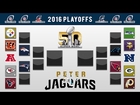 PETERJAGUARS' 2016 NFL PLAYOFF PREDICTIONS! FULL BRACKET + Super Bowl 50 Winner and All Games