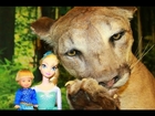 Disney Frozen Elsa Kids Toby Animal Children Museum Frozen Video Parody Liger Barbie Toys