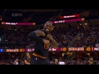 LeBron James rips sleeves off his jersey (Knicks vs Cavs) - HD