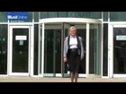 Police lawyer Denise Aubrey leaves tribunal in North Tyneside