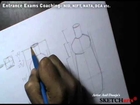 sketching tutorial lesson- 8,Sketcharts,NID,NIFT,PEARL,NATA,CEED,JEE B.ARCH,FINE ARTS,painting