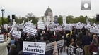 US anti-same sex marriage march in Washington