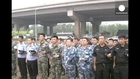 Tianjin firefighters pay tribute to their lost colleagues