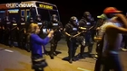 Protests in North Carolina after African American man shot by police
