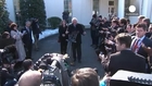 Democratic candidate Bernie Sanders has rare audience with US president