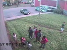 Children brawl: A 6yr old white kid VS a gang of black kids around his age