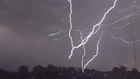 Lightning in Fort Worth filmed with iPhone