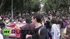 Colombia: Topless activists dominate Bogota animal rights demo *EXPLICIT*