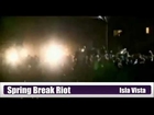 Spring Break Riot 2014 in Isla Vista - Brawl between hundrets of Spring Breakers in Deltopia