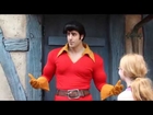 11 year old Girl challenges Gaston to arm wrestle and wins!